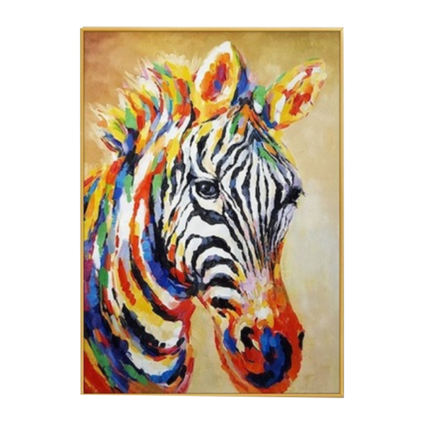 9460 ΠΙΝΑΚΑΣ ΖΩΓΡΑΦΙΚΗΣ CANVA FUNKY ZEBRA 80X100CM