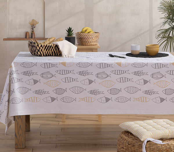 ΤΡΑΠΕΖΟΜΑΝΤΗΛΟ ΒΑΜΒ ΑΛΕΚΙΑΣΤΟ FISH STYLE 140X140