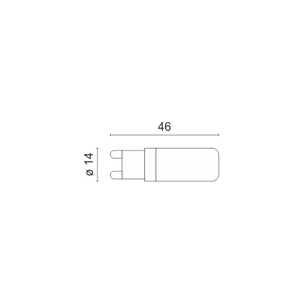 ΛΑΜΠΑ LED G9 3.5W ΠΛΑΚΕ 3000Κ