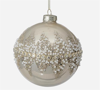 BL455 GLASS ORNAMENTS 3 STYLE CHAMPAGN+WHITE PEARLS