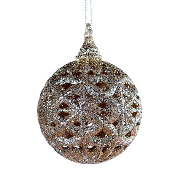 12/72-10cm Gold acrylic sequin ball